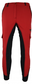 Kinder Vollbesatzreithose "Cargo Pant" in rot